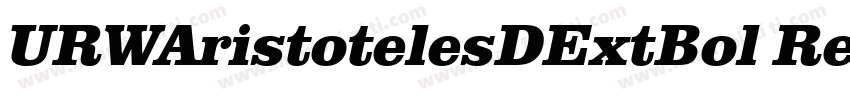 URWAristotelesDExtBol Regular Versi字体转换